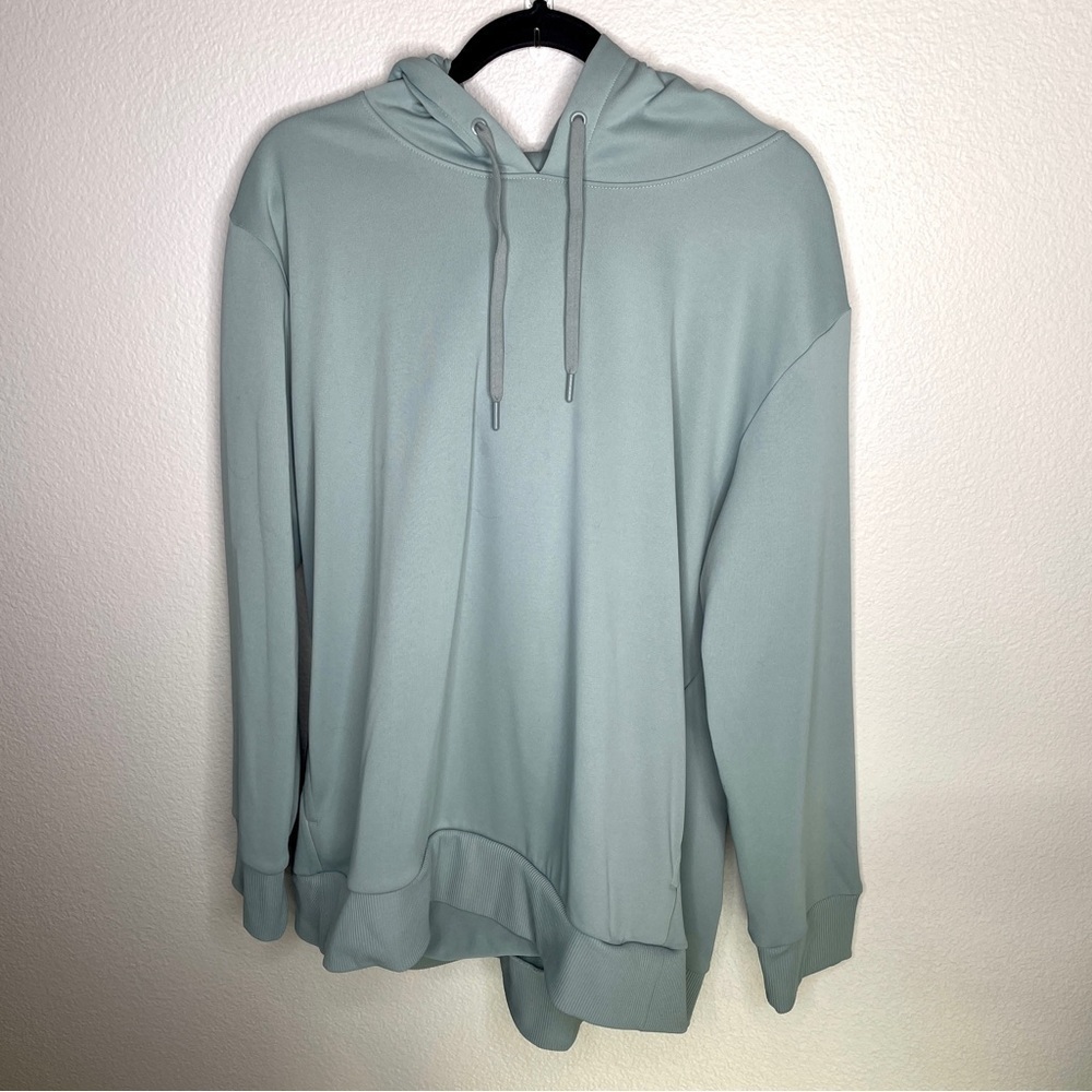 Mondetta Light Blue / Green Neutral Comfortable Hooded Sweatshirt Hoodie Sz XXL